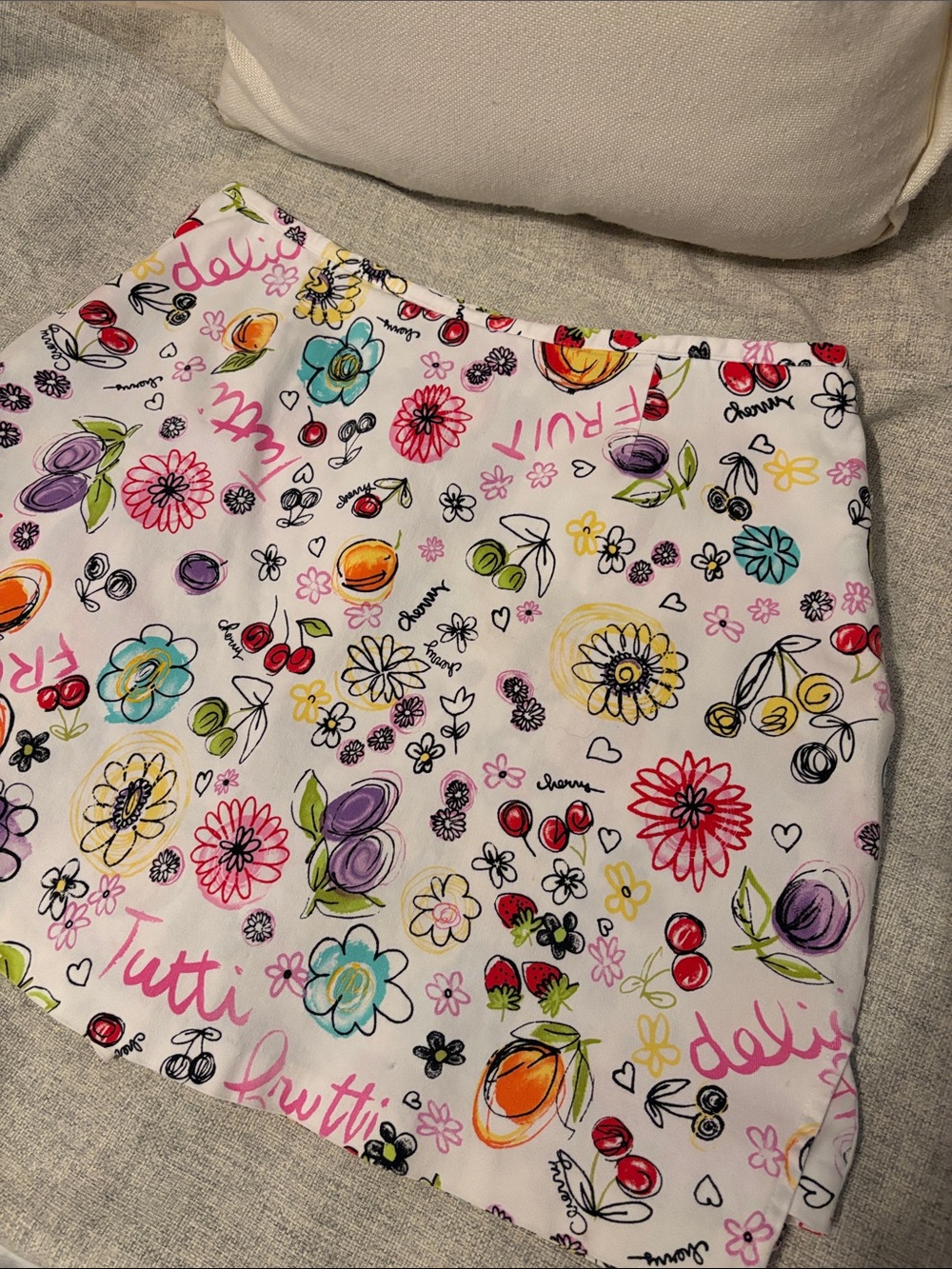 Y2K Fun Floral Fruitti Print Women's SKORT